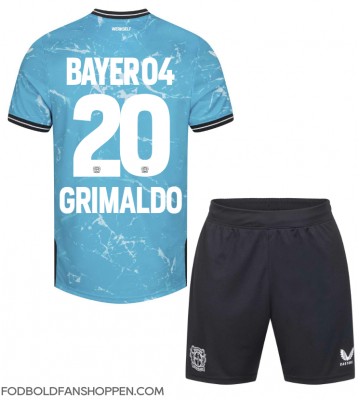 Bayer Leverkusen Alejandro Grimaldo #20 Tredjetrøje Børn 2023-24 Kortærmet (+ Korte bukser)